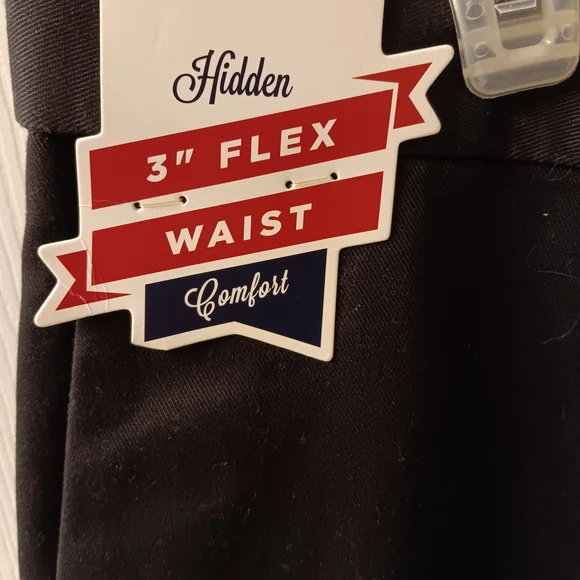 Haggar Black Pants/Slacks Brand New Men's Sz 42/30 Relaxed Fit 3 Inch Flex Waist - Picture 4 of 11